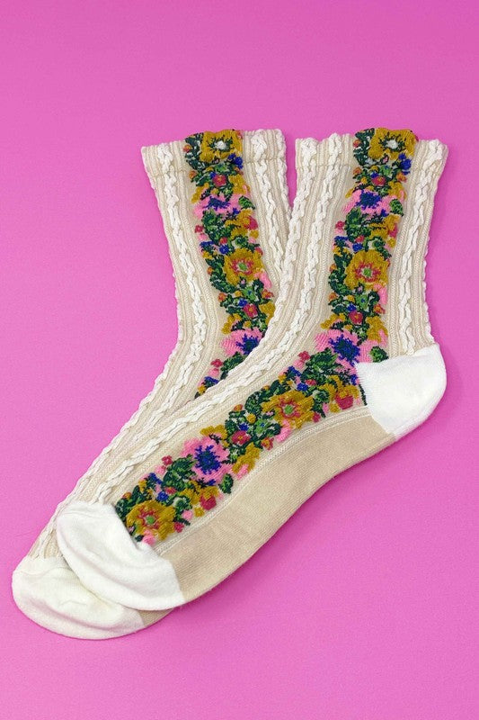 Floral Beauty Socks